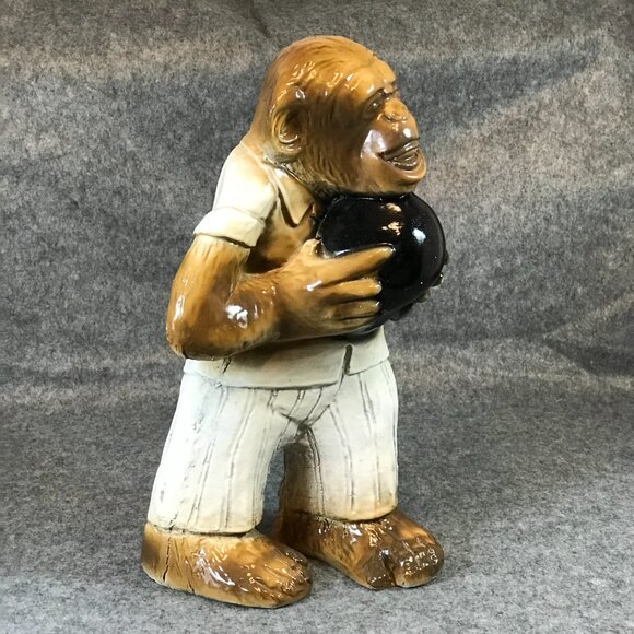 Bowling Monkey Studio Art Pottery Statue - Picture 3 of 7